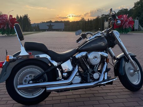 1994 Harley-Davidson Fat Boy, зелёный, 980000 рублей, вид 3