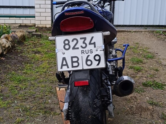 2002 Honda CB 600F Hornet, синий, 400000 рублей - вид 6