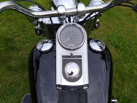 2009 Harley-Davidson Fat Boy, чёрный, 780000 рублей - вид 6