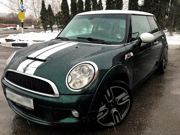 2008 Mini Hatch Cooper S II (R56), зелёный - вид 1