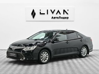 2017 Toyota Camry VII (XV50) Рестайлинг, чёрный, 1825000 рублей, вид 3