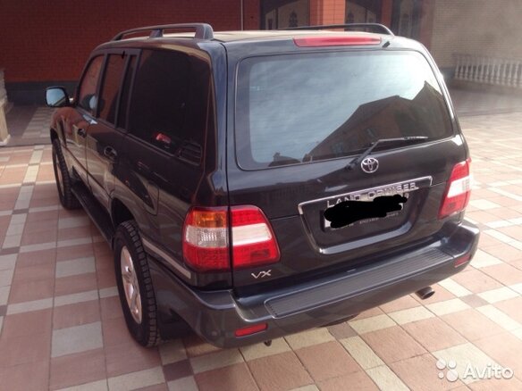 2007 Toyota Land Cruiser 100 Series Рестайлинг 2, чёрный - вид 1