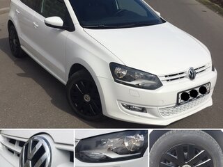 2012 Volkswagen Polo V, белый, 1590000 рублей, вид 3