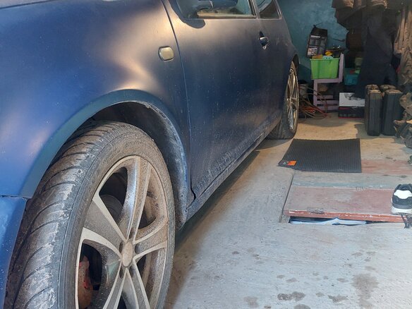 2001 Volkswagen Golf IV, синий - вид 2