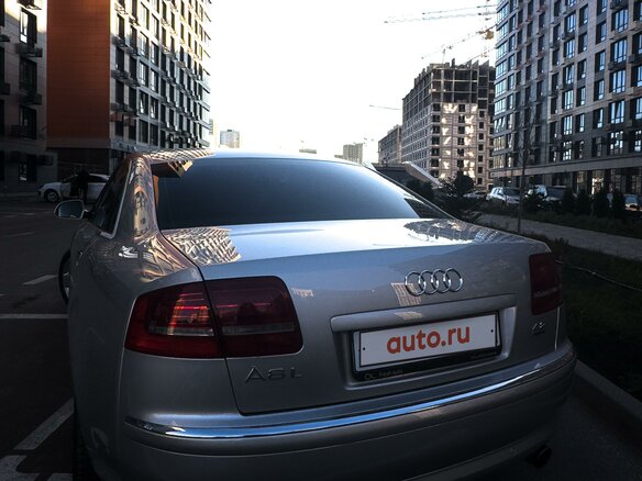 2007 Audi A8 Long II (D3) Рестайлинг 2, серебристый, 1100000 рублей - вид 6