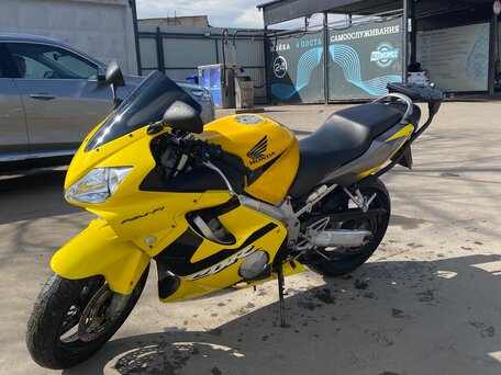 2002 Honda CBR 600F, жёлтый, 400000 рублей, вид 2