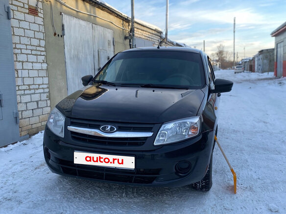 2017 Lada (ВАЗ) Granta I, чёрный, 600000 рублей - вид 6