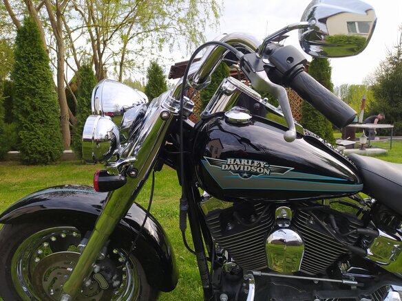 2009 Harley-Davidson Fat Boy, чёрный, 780000 рублей - вид 9