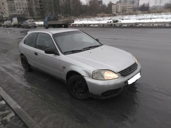 2000 Honda Civic VI, серебристый - вид 1