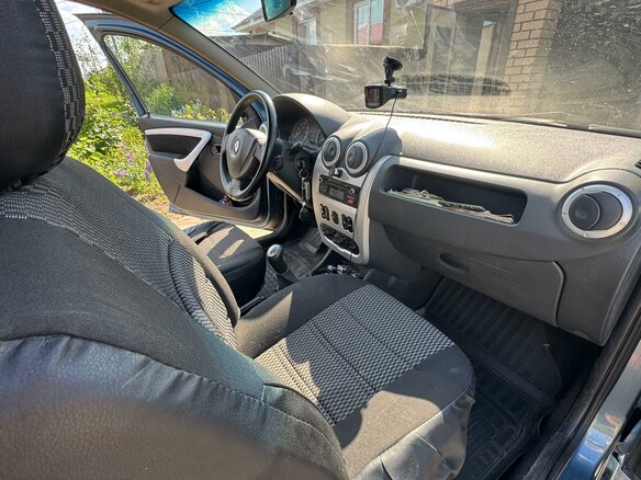 2013 Renault Sandero I, синий, 620000 рублей - вид 6