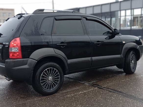 2008 Hyundai Tucson I, чёрный, 900000 рублей - вид 1