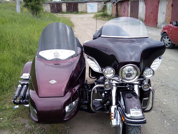 2000 Harley-Davidson Electra Glide, красный, 1200000 рублей