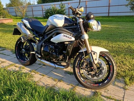 2013 Triumph Speed Triple, белый, 690000 рублей, вид 1