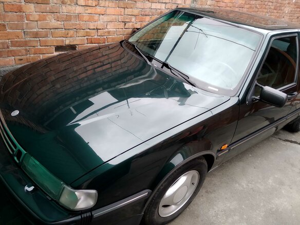 1996 Saab 9000 I Рестайлинг, зелёный