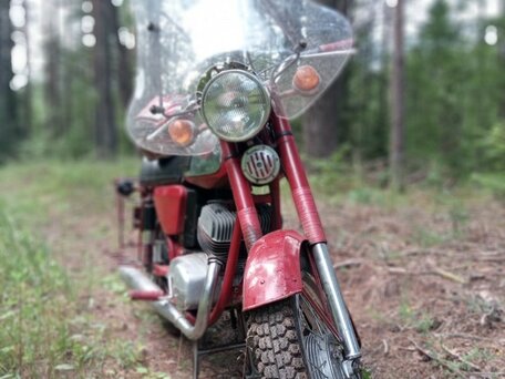 1975 Jawa 350/634, красный, 150000 рублей, вид 1