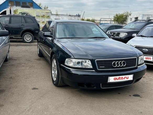2002 Audi A8 Long I (D2) Рестайлинг, чёрный, 1170000 рублей - вид 1