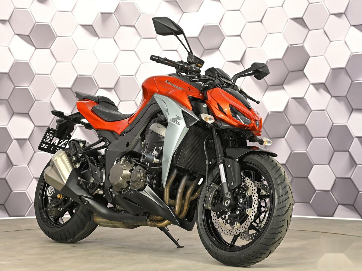Купить б/у Kawasaki Z 1000 инжектор в Москве: оранжевый naked bike