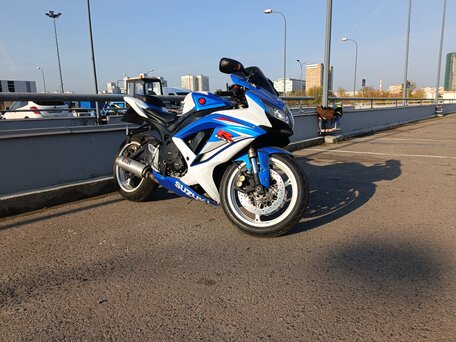 2009 Suzuki GSX-R 600, синий, 500000 рублей, вид 1