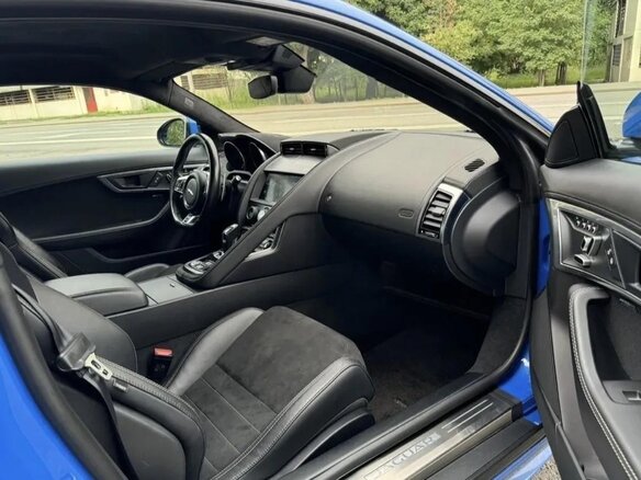 2018 Jaguar F-Type R I Рестайлинг, голубой, 7000000 рублей - вид 6