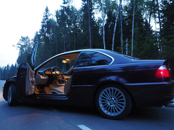 2003 BMW 3 серии 330i IV (E46) Рестайлинг, фиолетовый - вид 4