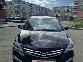 2015 Hyundai Solaris I Рестайлинг, чёрный, 1298000 рублей, вид 2