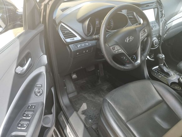 2015 Hyundai Santa Fe III, чёрный, 1630000 рублей - вид 11