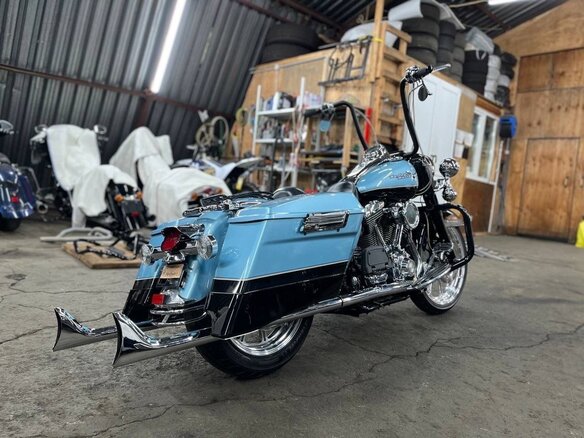 2007 Harley-Davidson Road King, голубой, 999999 рублей - вид 12