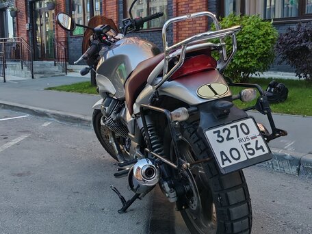 2003 Moto Guzzi Breva 750, серебристый, 350000 рублей, вид 5