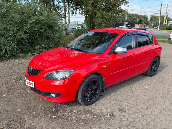 2008 Mazda 3 I (BK) Рестайлинг, красный, 699000 рублей