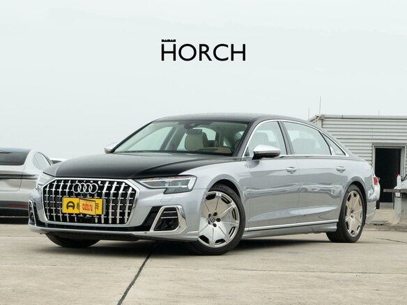 2023 Audi A8 Long 55 TFSI IV (D5) Рестайлинг, серебристый