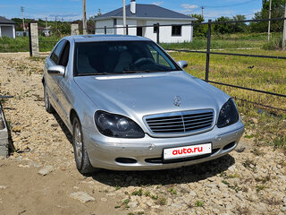 2002 Mercedes-Benz S-Класс 320 IV (W220), серебристый, 1300000 рублей, вид 1