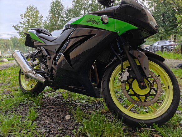 2008 Kawasaki Ninja 250R, зелёный, 220000 рублей - вид 3