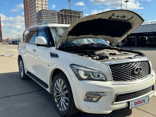 2016 Infiniti QX80 I Рестайлинг, белый, 3200000 рублей, вид 4