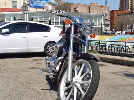 2010 Honda VT 1300CX Fury, пурпурный, 695000 рублей, вид 3