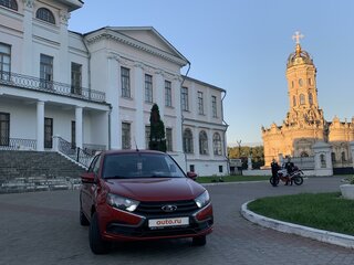 2019 Lada (ВАЗ) Granta I Рестайлинг, красный, 600000 рублей, вид 2
