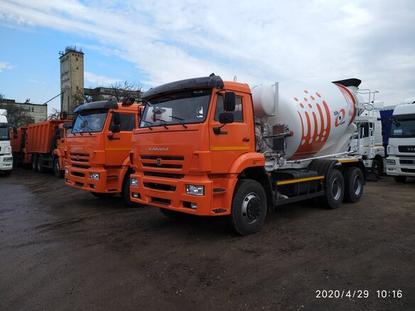 2021 КамАЗ Автобетоносмеситель, синий