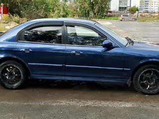 2002 Hyundai Sonata IV (EF) Рестайлинг, синий, 440000 рублей, вид 2