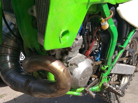 1997 Kawasaki KDX 220, зелёный, 210000 рублей, вид 5