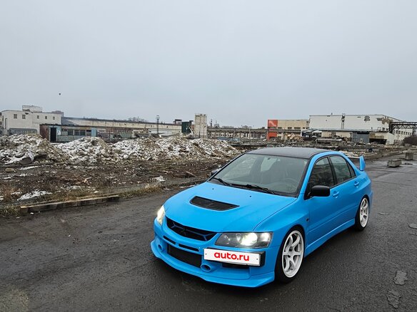 2007 Mitsubishi Lancer Evolution IX, голубой, 3200000 рублей - вид 7