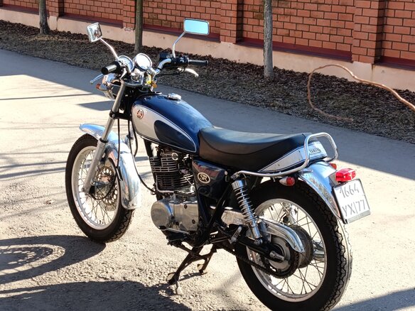 2003 Yamaha SR400, синий - вид 3