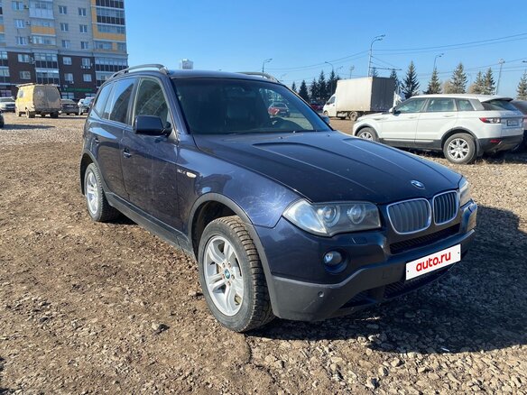 2008 BMW X3 30d I (E83) Рестайлинг, синий, 1200000 рублей