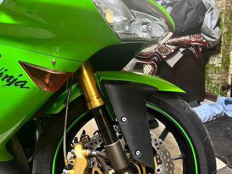 2004 Kawasaki ZX-10R Ninja, зелёный, 700000 рублей, вид 4