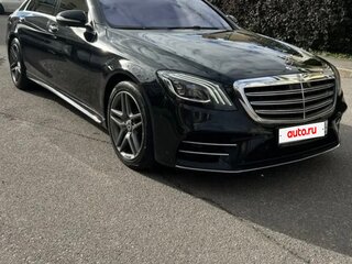2019 Mercedes-Benz S-Класс 450 Long VI (W222, C217) Рестайлинг, чёрный, 4300000 рублей, вид 4