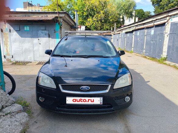 2007 Ford Focus II, чёрный - вид 2