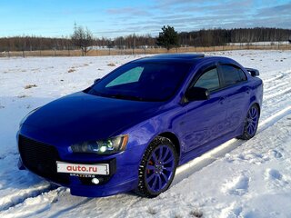 2008 Mitsubishi Lancer X, синий, 1150000 рублей, вид 3
