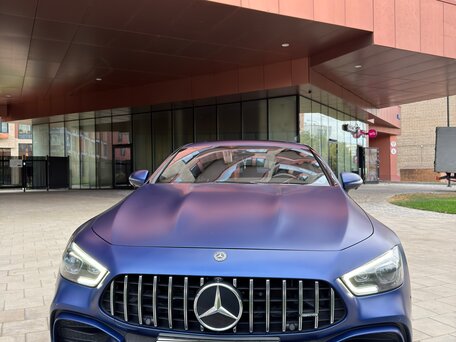 2019 Mercedes-Benz AMG GT 4-Door Coupe 43 I, синий, 7000000 рублей, вид 1