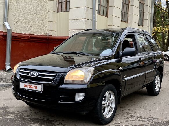 2007 Kia Sportage II, чёрный