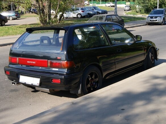 1990 Honda Civic IV, чёрный - вид 12