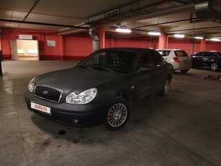 2006 Hyundai Sonata ТагАЗ IV (EF) Рестайлинг, чёрный, 8500000 рублей, вид 2
