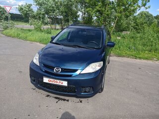 2007 Mazda 5 I (CR) Рестайлинг, синий, 740000 рублей, вид 2